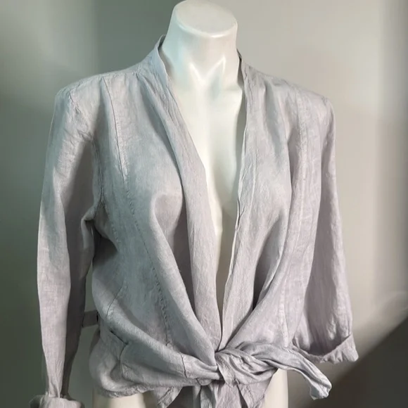 Tempo Paris Linen Jacket size Large - Picture 2 of 9